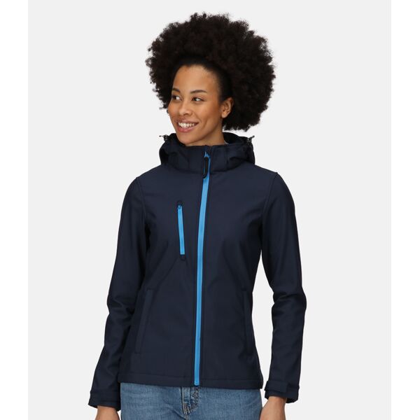 Regatta Ladies Venturer Three Layer Hooded Soft Shell Jacket Thumbnail