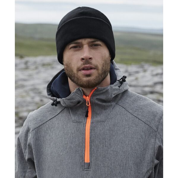 Recycled fleece cuffed beanie Thumbnail