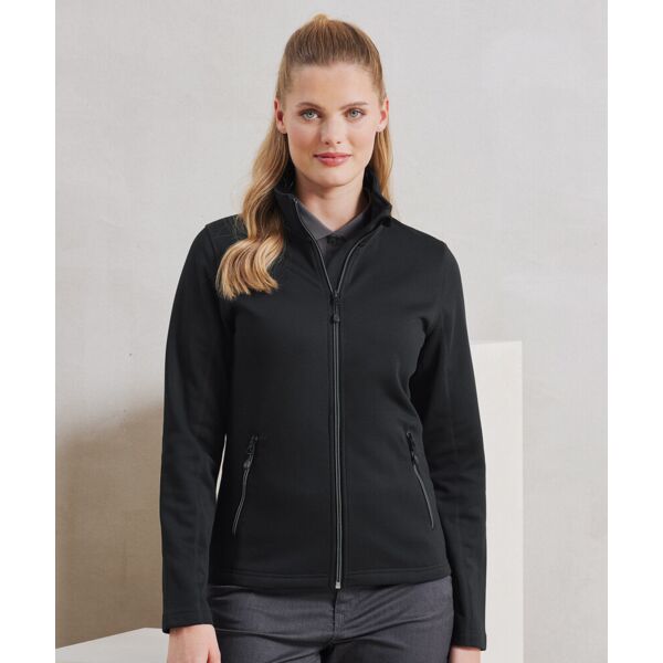 Women's spun dyed sustainable zip-through sweatshirt Thumbnail