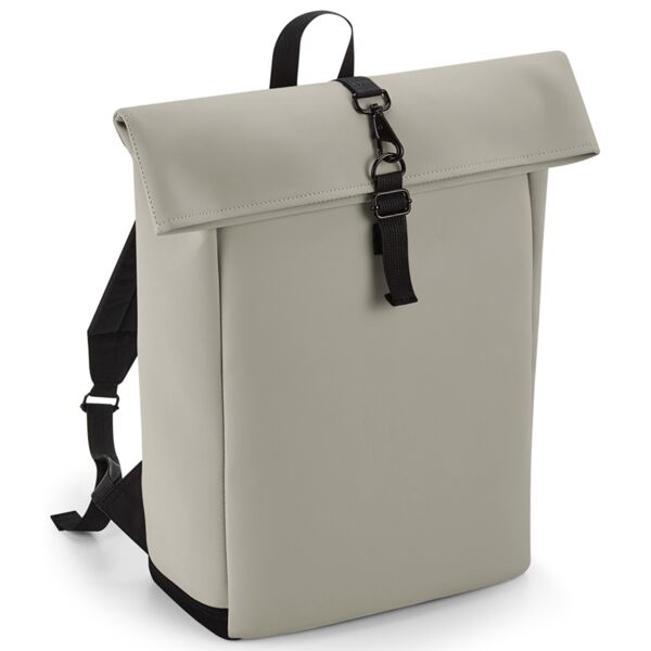 BagBase Matte PU Roll-Top Backpack Thumbnail