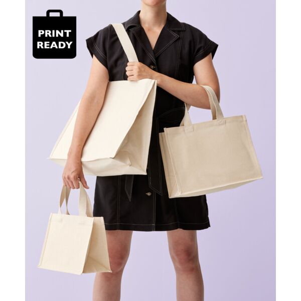 Recycled premium canvas stand-up shopper Thumbnail