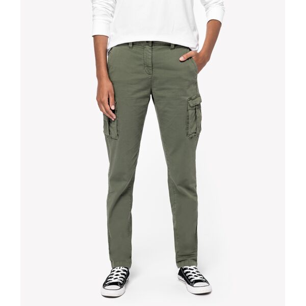 Native Spirit Ladies Washed Cargo Trousers Thumbnail