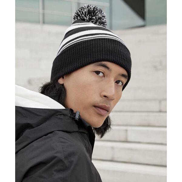 Striped fan beanie Thumbnail