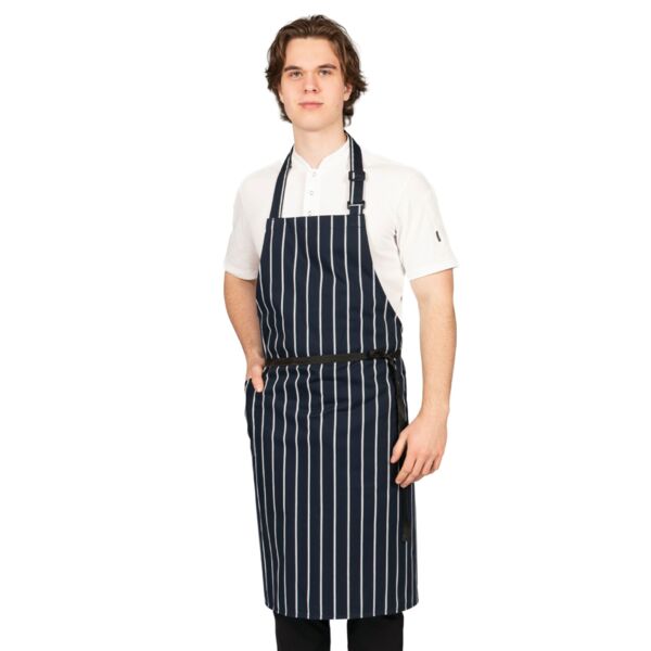 Woven Butchers Stripe Apron Thumbnail