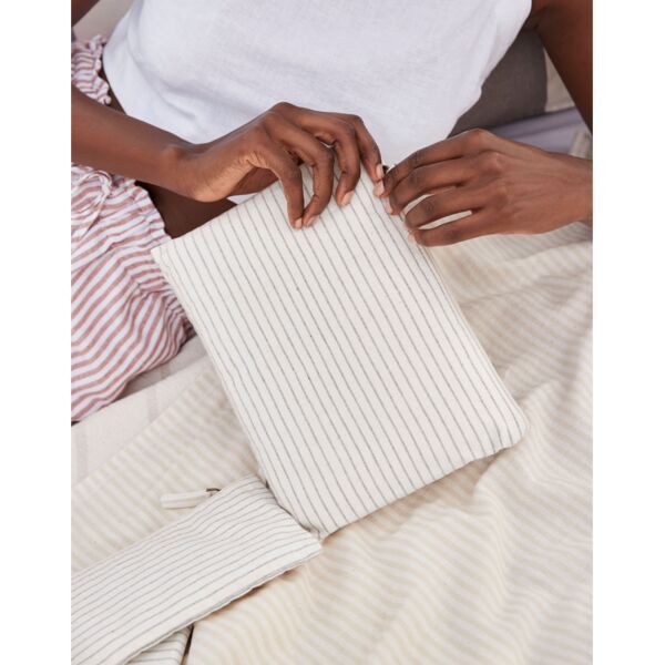 Striped Organic Cotton Accessory Pouch Thumbnail