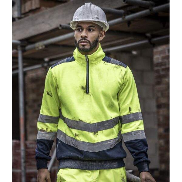 Regatta High Visibility Pro 1/4 Zip Sweatshirt Thumbnail