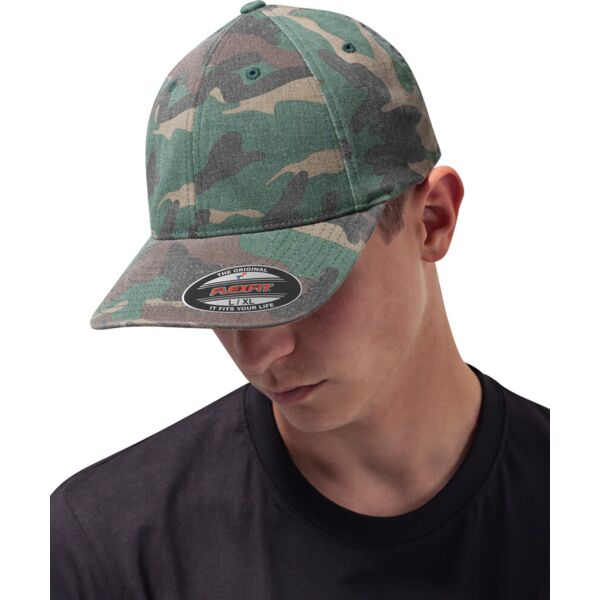 Flexfit garment washed camo (6977CA) Thumbnail