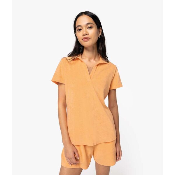 Native Spirit Ladies Terry Towel Polo Shirt Thumbnail