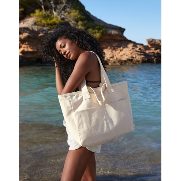 Double Handle Cargo Pocket Tote Thumbnail