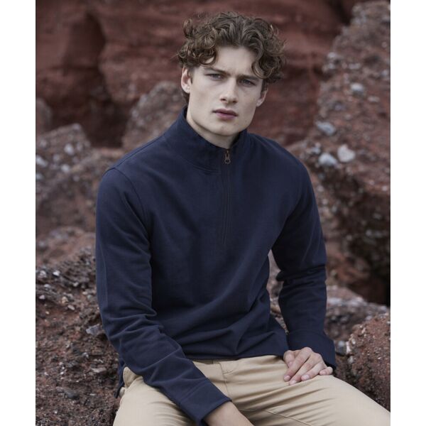 Premium piqué 1/4-zip top Thumbnail