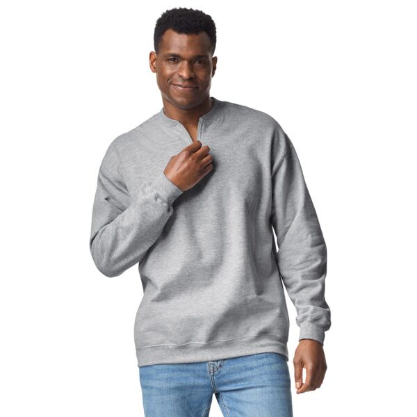 Softstyle™ midweight adult fleece 1/4-zip sweatshirt Thumbnail