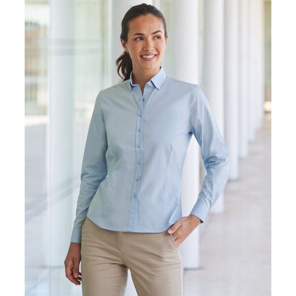 Women’s long sleeve ‘cotton-feel’ Coolplus® shirt Thumbnail