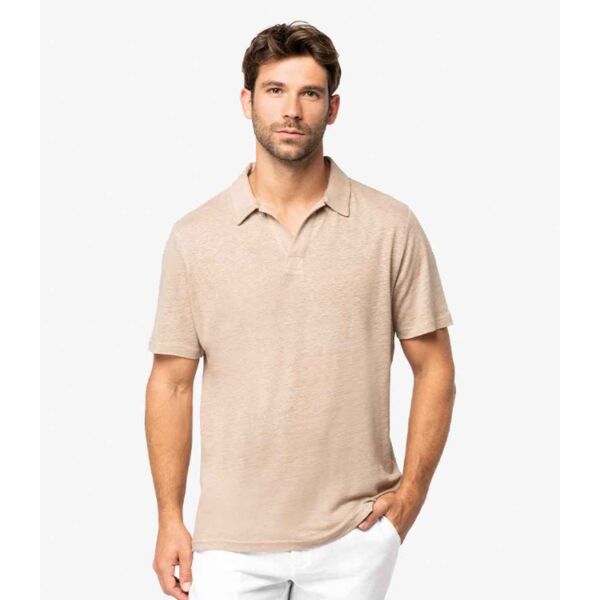 Spasso Linen Polo Shirt Thumbnail