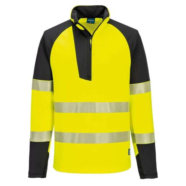 PW3 Hi-vis ¼-zip sweatshirt (T172) Thumbnail