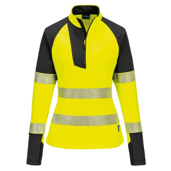 Women’s PW3 Hi-vis ¼-zip sweatshirt (T173) Thumbnail