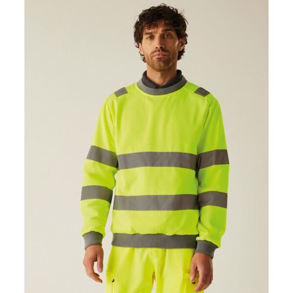 Hi-vis Pro contrast crew neck sweatshirt Thumbnail