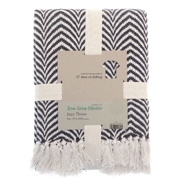 Recycled mixed-fabric throw Thumbnail