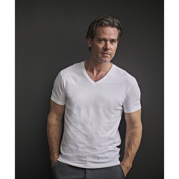 Stretch v-neck tee (401) Thumbnail