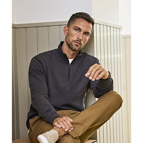 Ribbed interlock half-zip (5506) Thumbnail