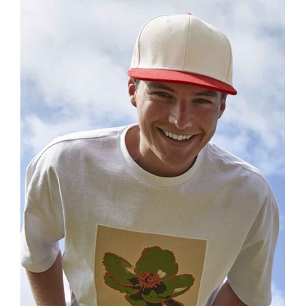 Beechfield Contrast Flat Peak 6 Panel Cap Thumbnail