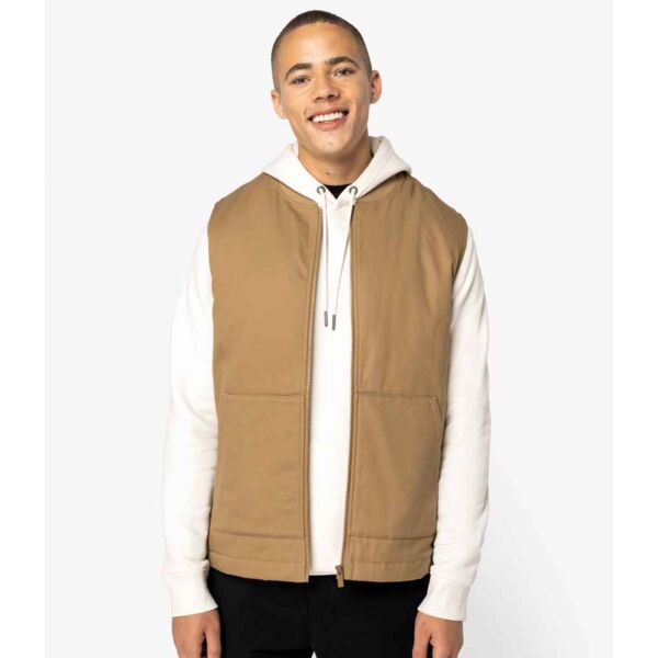 Native Spirit Unisex Twill Bodywarmer with Teddy Collar Thumbnail