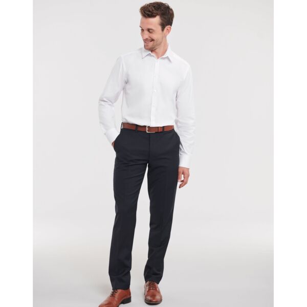 Men's Long Sleeve Tailored Herringbone Shirt Thumbnail