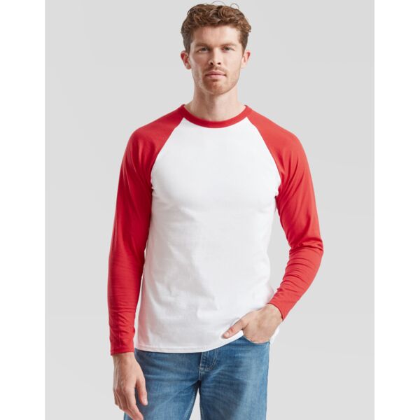 Men's Valueweight Long Sleeve Baseball T-Shirt Thumbnail