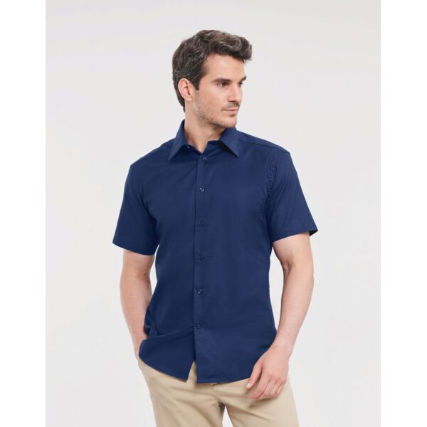 Men's Short Sleeve Tailored Oxford Shirt Thumbnail