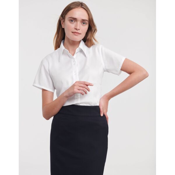 Ladies' Short Sleeve Tailored Ultimate Non-Iron Shirt Thumbnail