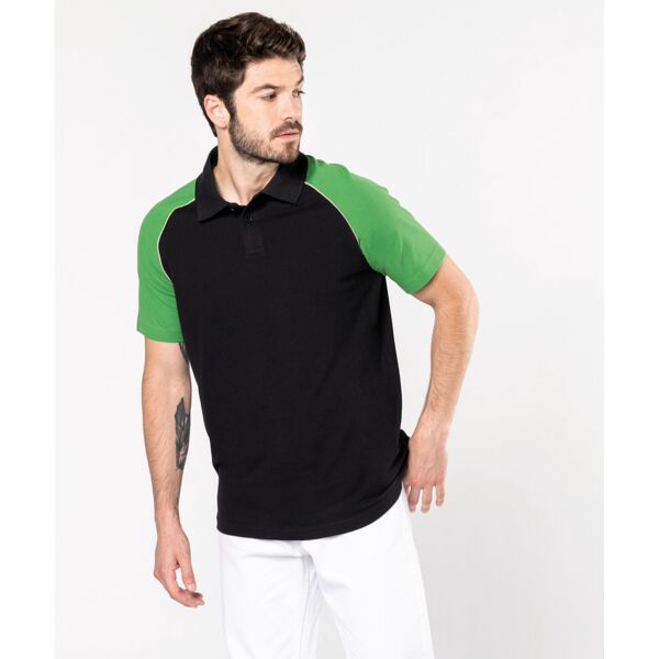 Polo baseball contrast polo shirt Thumbnail