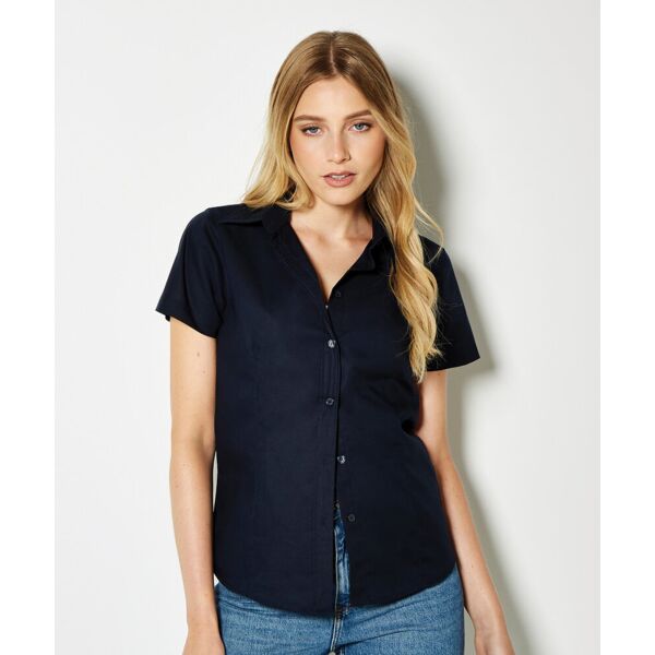 Women's workplace Oxford blouse short-sleeved (tailored fit) Thumbnail