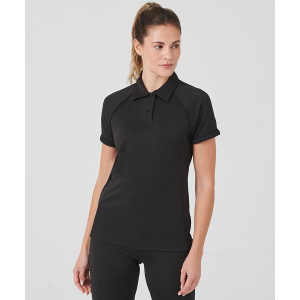 Women's piped performance polo Thumbnail