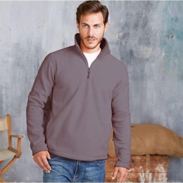 Enzo zip neck microfleece jacket Thumbnail