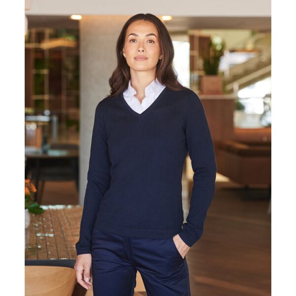 Women's 12 gauge v-neck jumper Thumbnail