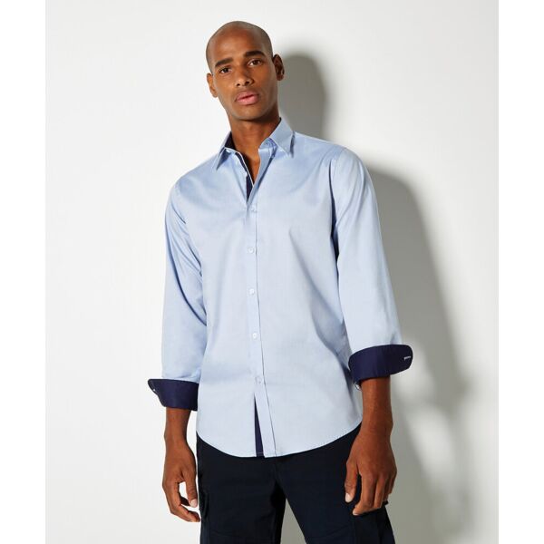 Contrast premium Oxford shirt (button-down collar) long-sleeved (tailored fit) Thumbnail