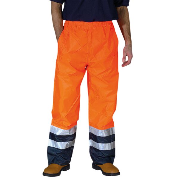 Hi-vis waterproof overtrousers (HVS463) Thumbnail