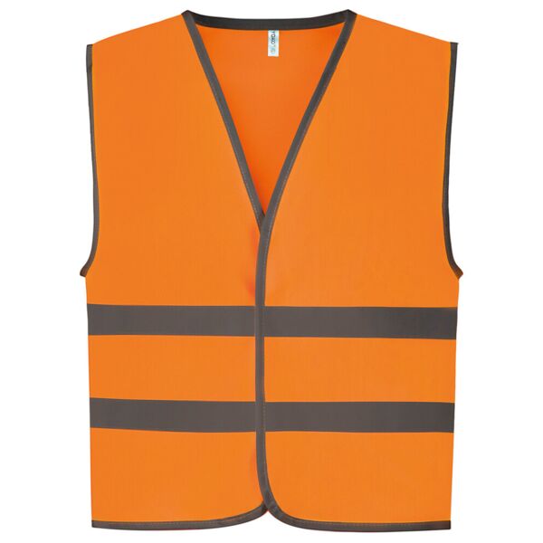 Hi-vis reflective border kids waistcoat (HVW102CH) Thumbnail