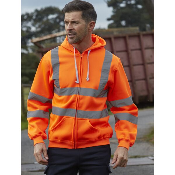 Hi-Vis Zipped Hoodie Thumbnail