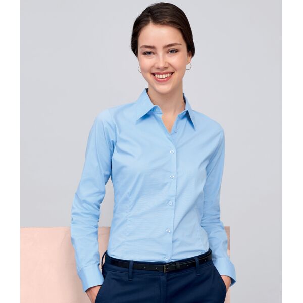SOL'S Ladies Eden Long Sleeve Fitted Shirt Thumbnail