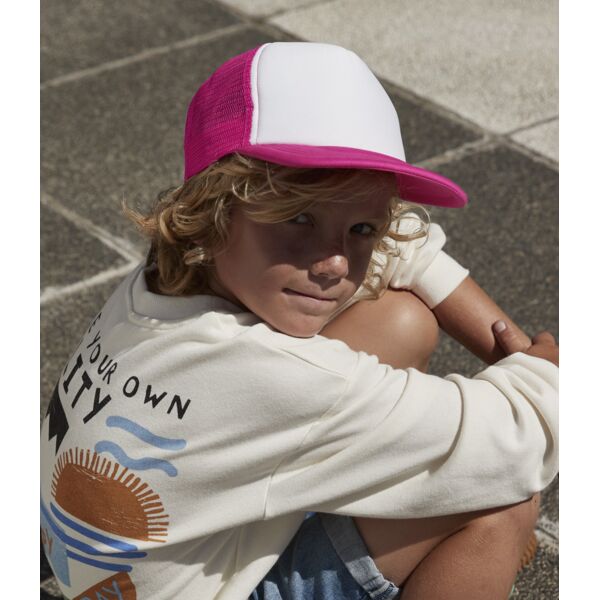 Beechfield Kids Vintage Snapback Trucker Cap Thumbnail