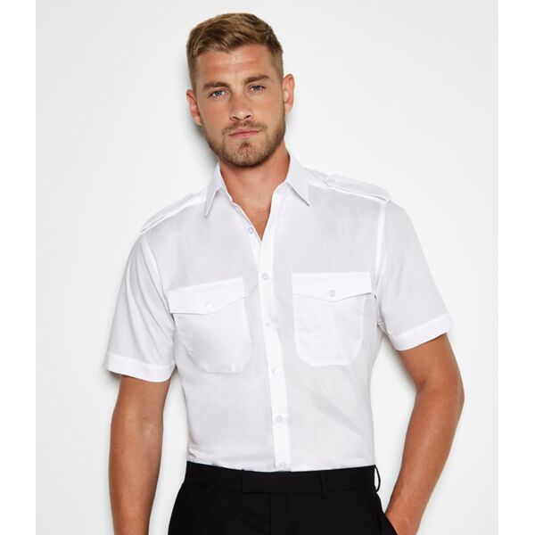 Kustom Kit Short Sleeve Tailored Pilot Shirt Thumbnail