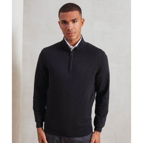 ¼ zip knitted sweater Thumbnail