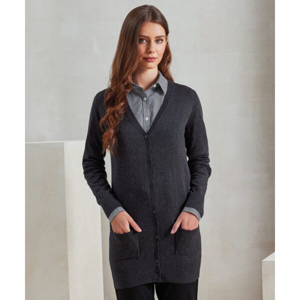 Women's longline knitted cardigan Thumbnail