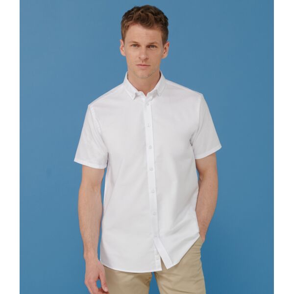 Henbury Modern Short Sleeve Regular Fit Oxford Shirt Thumbnail