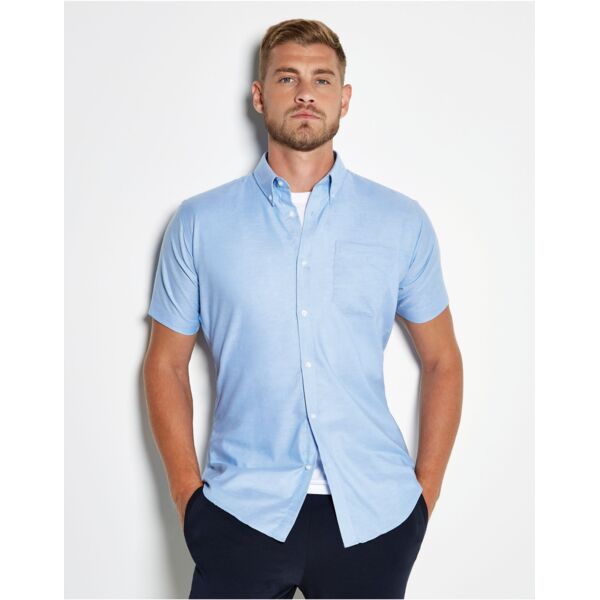 Slim Fit Short Sleeve Workwear Oxford Shirt Thumbnail