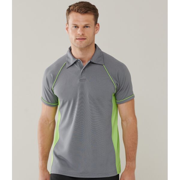 Finden + Hales Performance Piped Polo Shirt Thumbnail