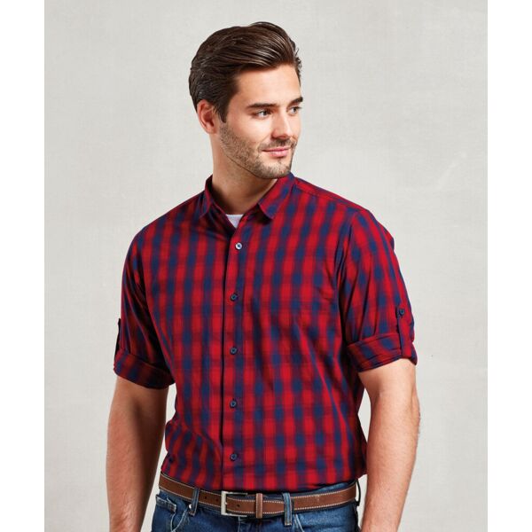 Mulligan check cotton long sleeve shirt Thumbnail