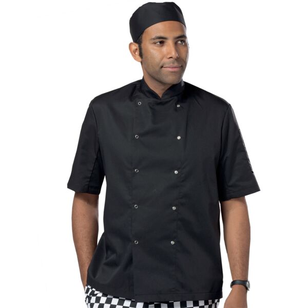 Dennys Short Sleeve Press Stud Chef's Jacket Thumbnail