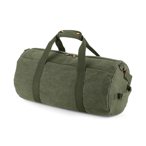 BagBase Vintage Canvas Barrel Bag Thumbnail