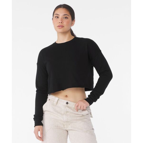 Women's cropped crew fleece Thumbnail